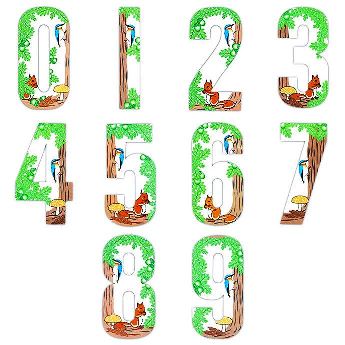 数字シール フォレスト 森 リス キツツキ  Sサイズセット 英国 Rowan Sticker メール便OK | 