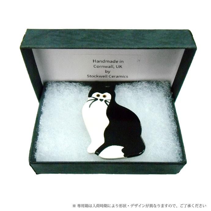 英国製 陶器 ブローチ 猫 Stockwell Ceramics |  | 02