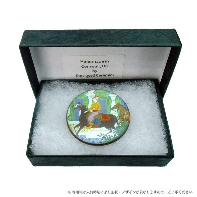 英国製 陶器 ブローチ ワーナーテキスタイル 乗馬 RW459 Stockwell Ceramics |  | 02