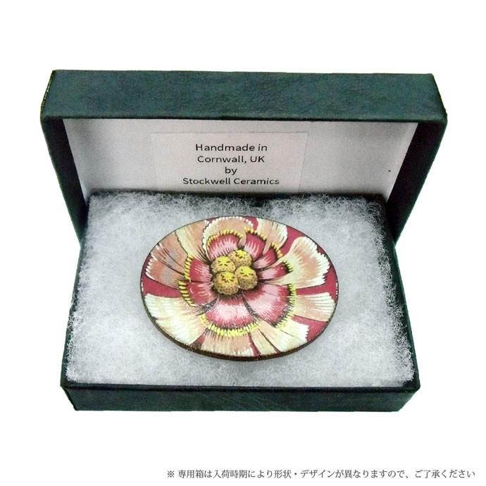 英国製 陶器 ブローチ ワーナーテキスタイル 花柄 Stockwell Ceramics |  | 02
