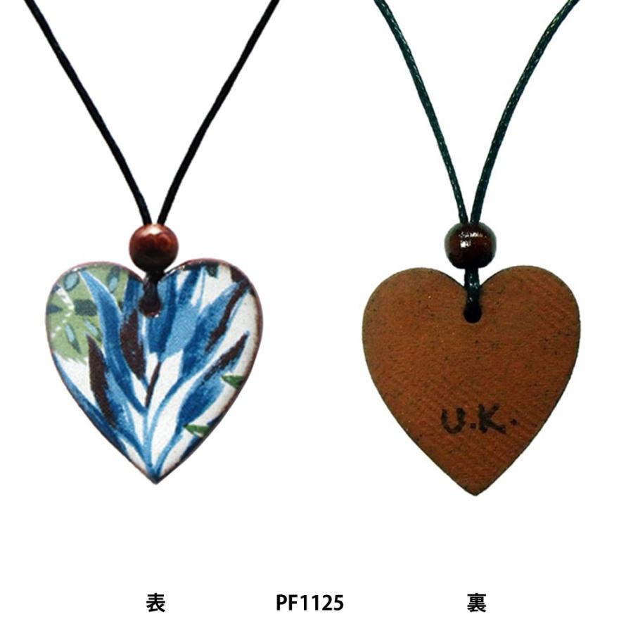 英国製 陶器 ペンダント ネックレス ハート ブルー PF1125 ストックウェルセラミックス |  | 01