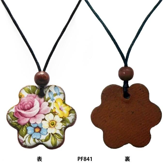 英国製 陶器 ペンダント ネックレス 花柄 PF841 ストックウェルセラミックス |  | 01
