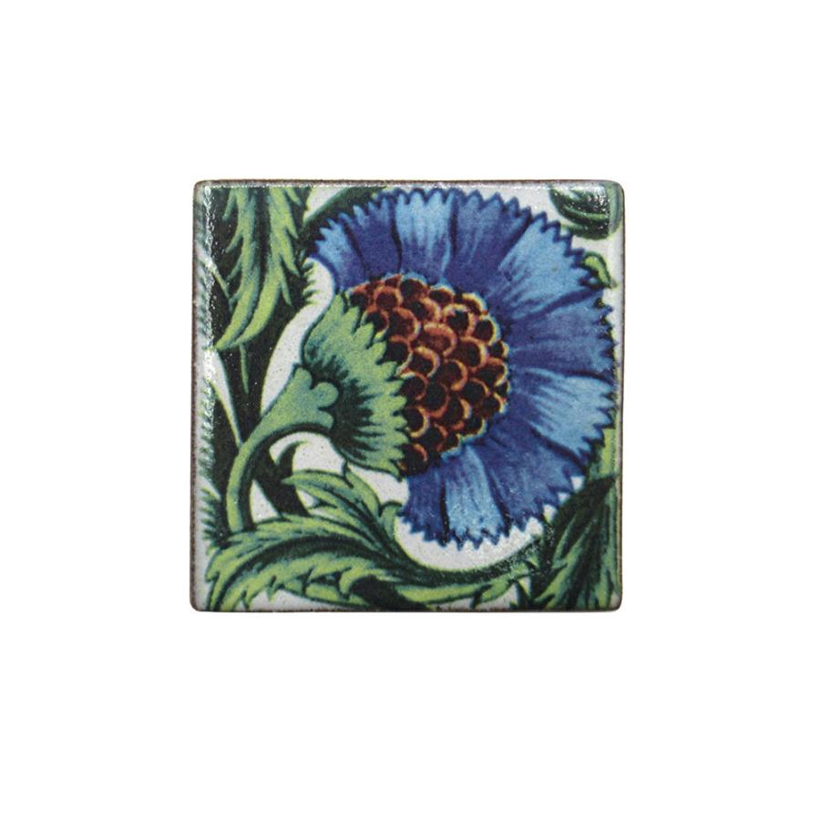 英国製 陶器 ブローチ ウィリアム・ド・モーガン あざみ RH591 Stockwell Ceramics | 