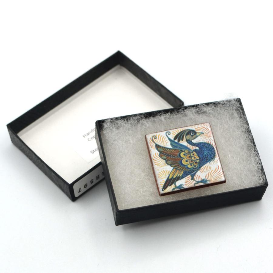 英国製 陶器 ブローチ ウィリアム・ド・モーガン 鳥 RH597 Stockwell Ceramics |  | 02