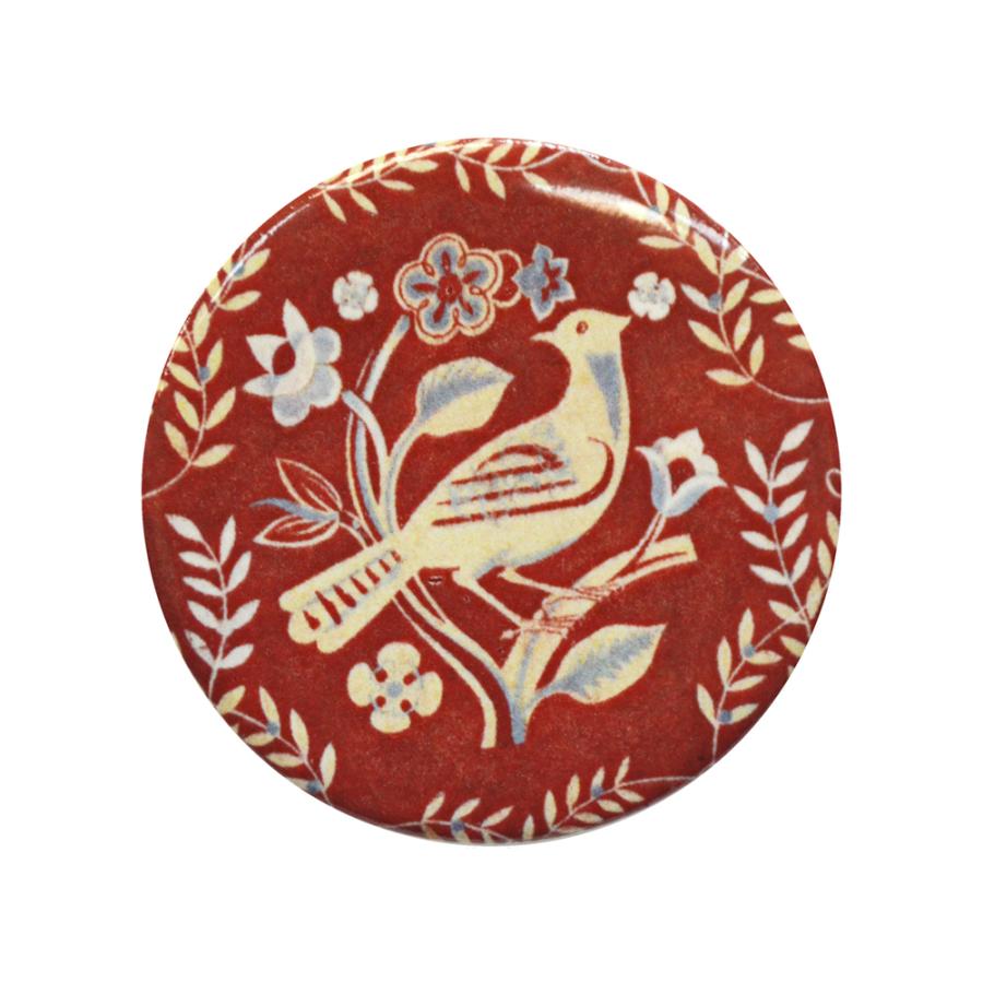 英国製 陶器 ブローチ ワーナーテキスタイル 鳥 花柄 RW501 Stockwell Ceramics | 