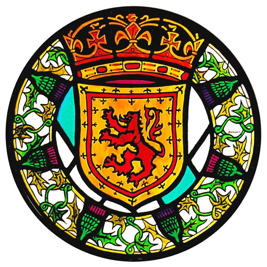 ステンドグラス シール スコティッシュライオン スターリング城 紋章 英国製 | 