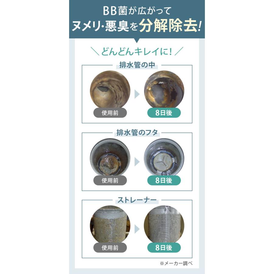 排水管用 ヌメリ 消臭 洗浄剤 ＜BB菌＞ 50錠入 with BIO 日本製 送料無料 | ブランド登録なし | 07