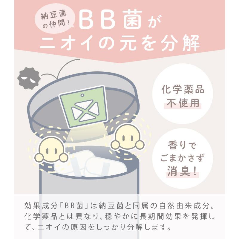 おむつゴミ箱用 消臭 貼るタイプ ＜BB菌＞ with BIO 日本製 送料無料 |  | 03
