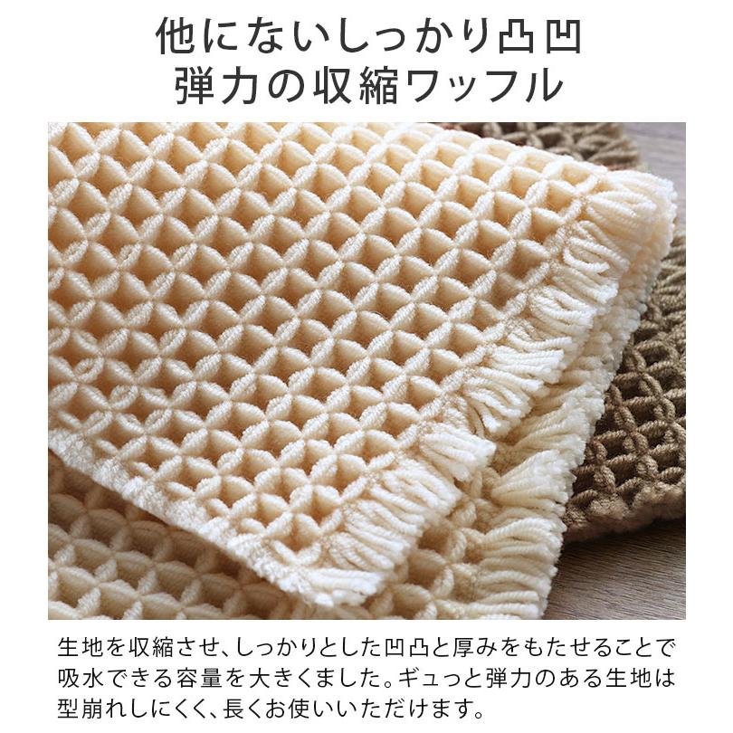 カーム 瞬乾ワッフル バスマット 日本製 : タオル直販店 ヒオリエ 日