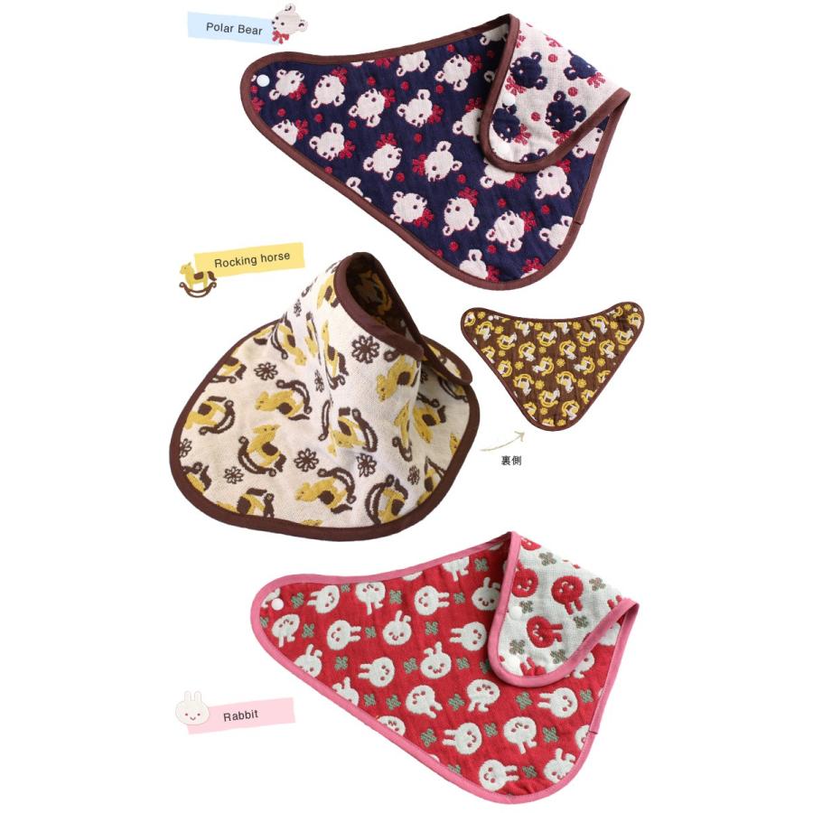 ヒオリエ バンダナスタイ 5重ガーゼ よだれかけ ベビー 日本製