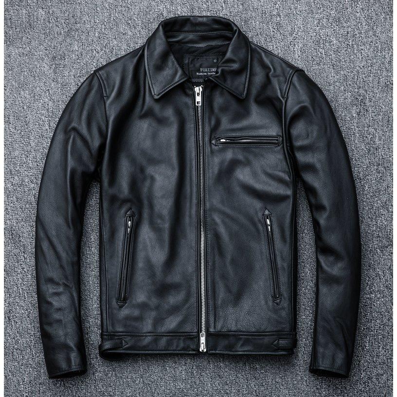 正規通販 革ジャン すっきりしたデザインでスマートな シングル レザージャケット レザーコート ミリタリー ジャケット ブランド 細身 スリムタイプ ショート シングル 牛革 ライダース バイク 本革 メンズ ジャケット Gvcomrec Com