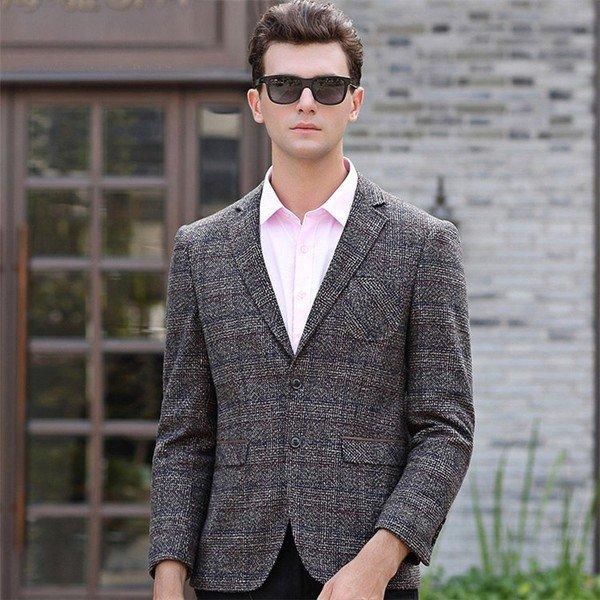 最安価格 パーティー 結婚式 チェック柄 メンズ スーツジャケット ビジネス 無地 スリム テーラードジャケット 上着 二つボタン 演奏会 カジュアルスーツ ジャケット ジェントルマン ビジネススーツ
