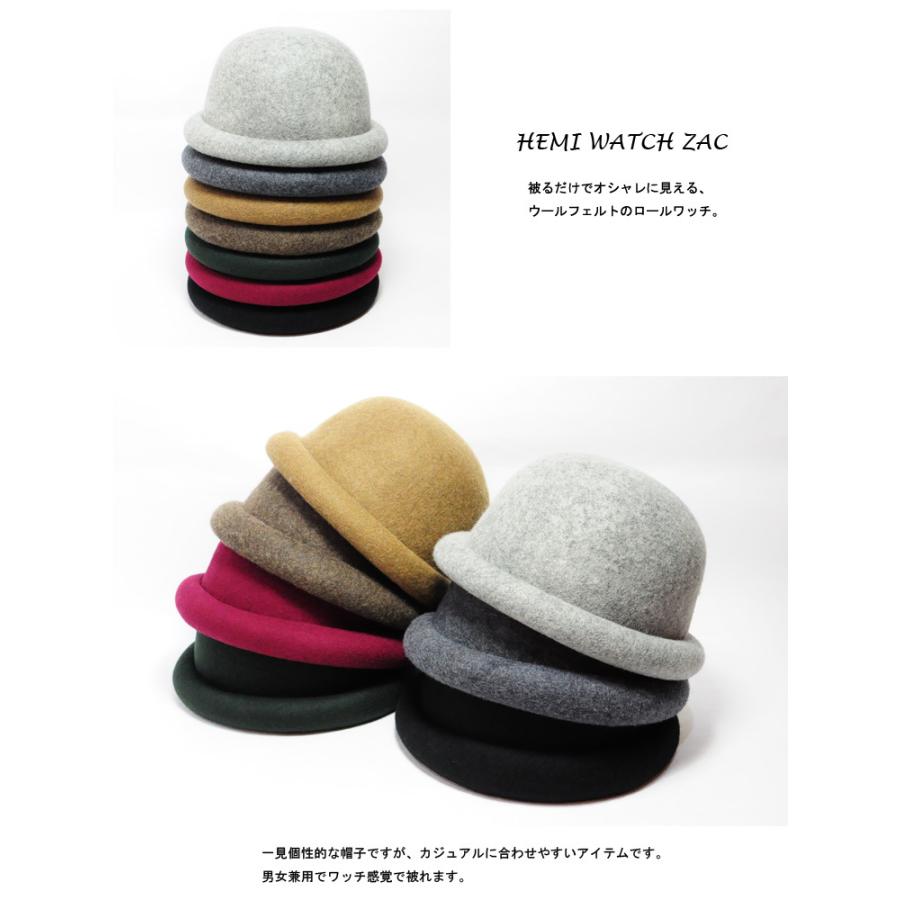 Sense of Grace 帽子 ロールワッチ フェルト ウール ボーラー Sense of Grace 帽子 ロールワッチ フェルト ウール ボーラー