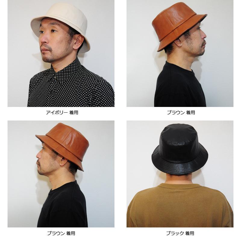 Sense of Grace 帽子 ハット バケットハット フェイクレザー Sense of Grace 帽子 ハット バケットハット フェイクレザー