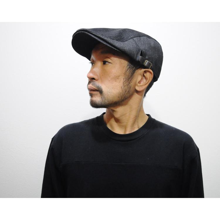 45R ハンチング　帽子 小千谷縮 ハンチング マルゼ 帽子 メンズ 大きいサイズ 送料無料