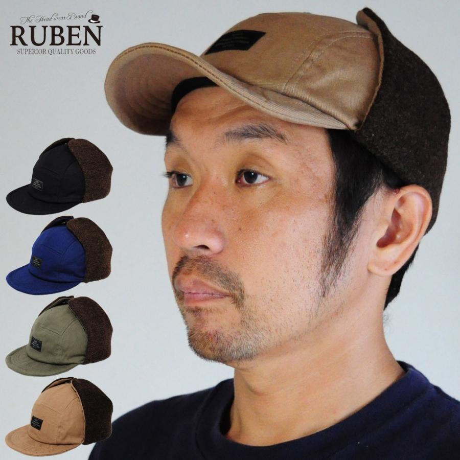 帽子 キャップ 耳付き 耳当て付きキャップ フライトキャップ 防寒 Ruben Rus 6147 帽子屋 峠 通販 Yahoo ショッピング