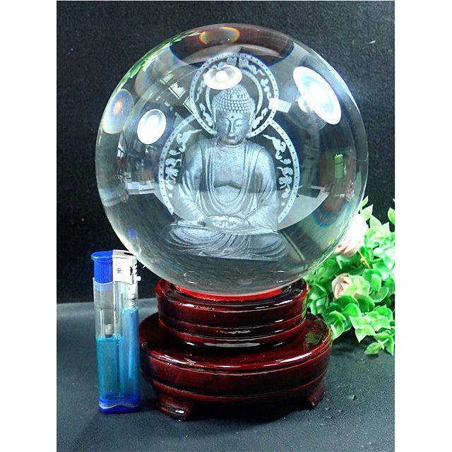 超大直径約:217mm 13375g超綺麗☆水晶丸玉B79B1/405B120D 置物