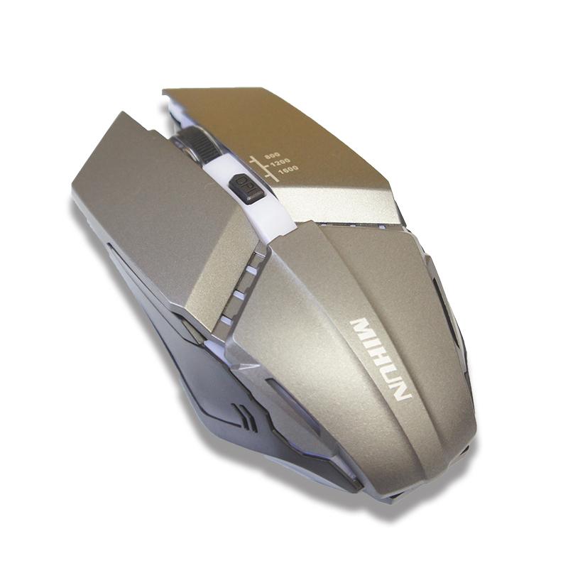 ゲーミングマウス [MIHUN G314] USB接続 DPI調整 4キー シルバー : 近