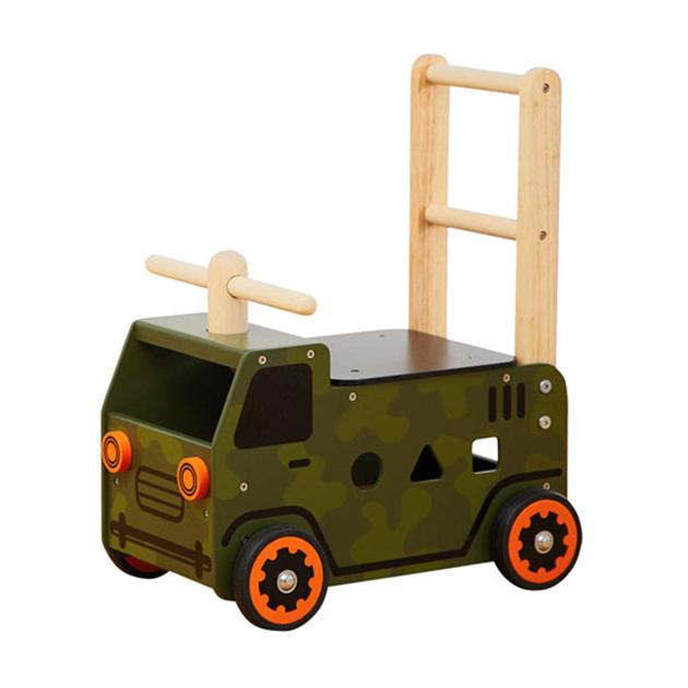 手押し車 赤ちゃん 木のおもちゃ 乗り物 乗用玩具 I M Toy アイムトイ ウォーカー ライド アーミートラック Bk オシャレな収納 こどもと暮らし 通販 Yahoo ショッピング