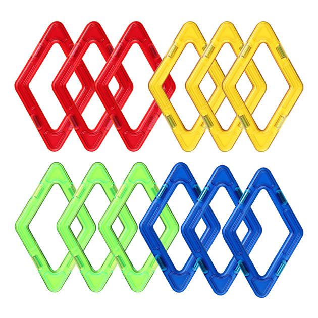 ブロック 知育玩具 マグフォーマー お誕生日 プレゼント ボーネルンド マグ フォーマー ひし形12ピース 袋ラッピング対応 Bk オシャレな収納 こどもと暮らし 通販 Yahoo ショッピング