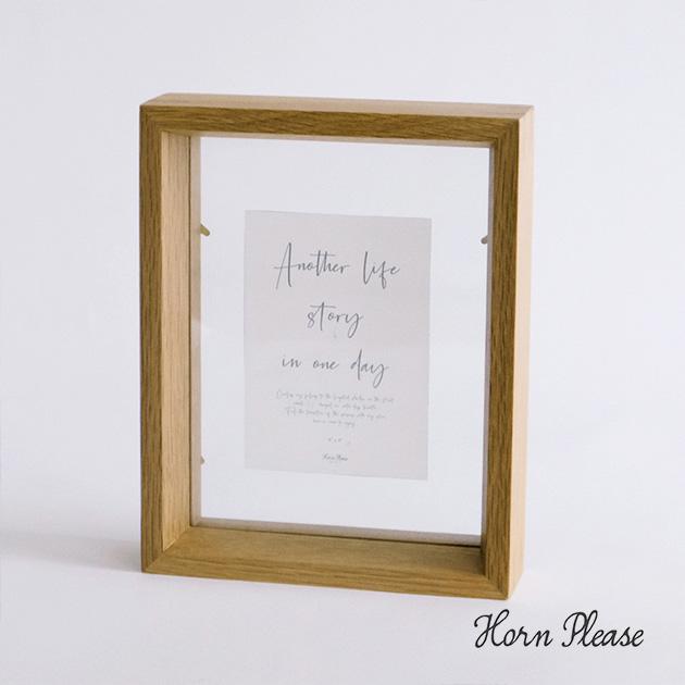 フォトフレーム おしゃれ 壁掛け 木製 北欧 Horn Please ホーン プリーズ Oak Wood フォトフレーム デプス L Pp02 Ga オシャレな収納 こどもと暮らし 通販 Yahoo ショッピング