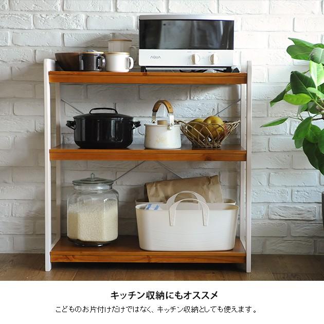 おもちゃ 収納 おもちゃ箱 トイラック こどもと暮らしオリジナル Milk お片付けラック ホワイトウォッシュ×ウォルナット ホワイトウォッシュ×ブラウン｜tougenkyou｜10