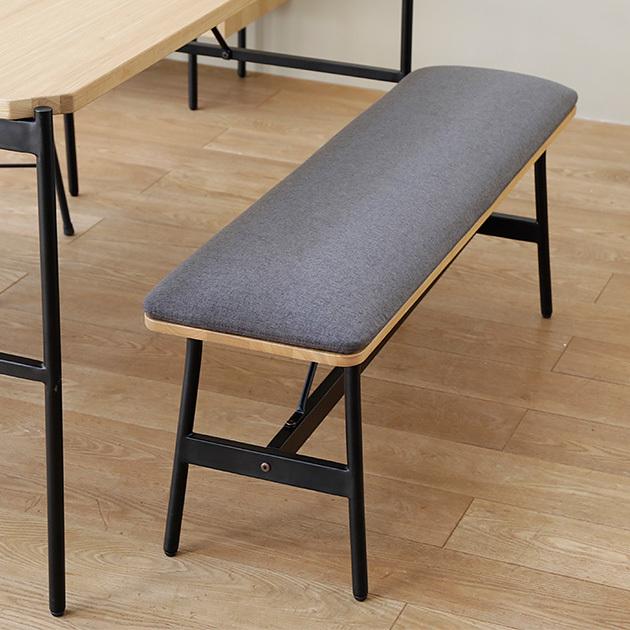 ベンチ 椅子 ダイニングベンチ ファブリック Glam グラム 幅110cm
