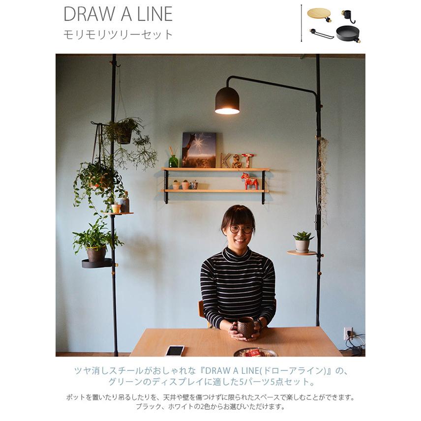 突っ張り棒 つっぱり棒 おしゃれ セット 伸縮 DRAW A LINE ドロー