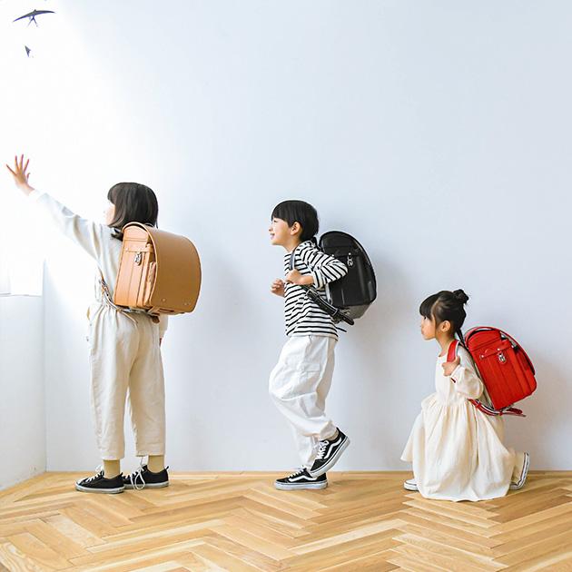 フィットちゃん 女の子 きなこ×こどもと暮らし ずっと　ランドセル　全かぶせ　つばめ　レッド レッド |  | 03