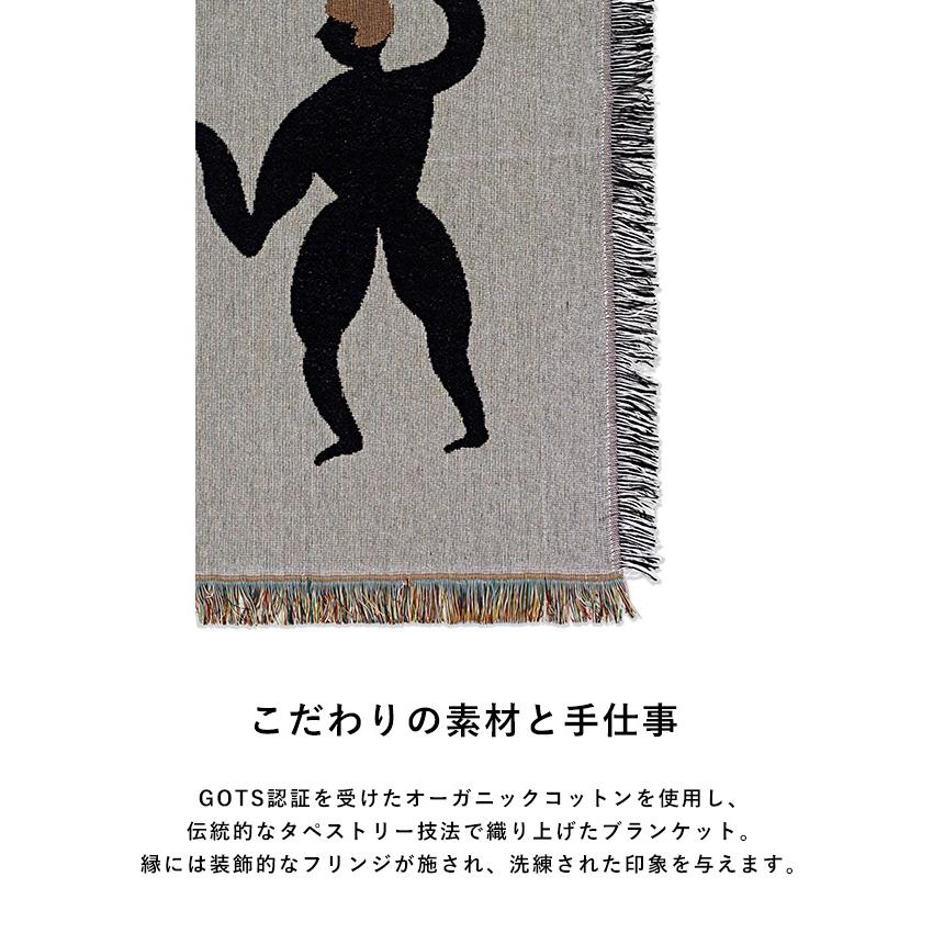 f*4様 A BATHING APE 大判ブランケット　ラグマット　タペストリー タペストリー ブランケット グレー オーガニックコットン ferm LIVING