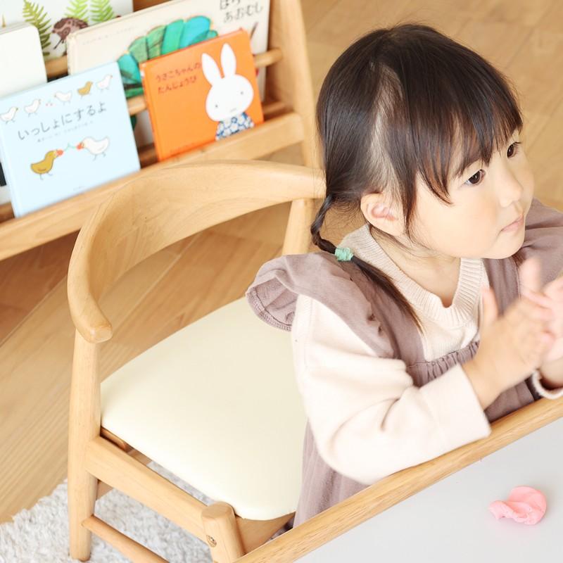 子供椅子 木製 高さ調節 軽量 天然木 nork note キッズチェア  ナチュラルの画像