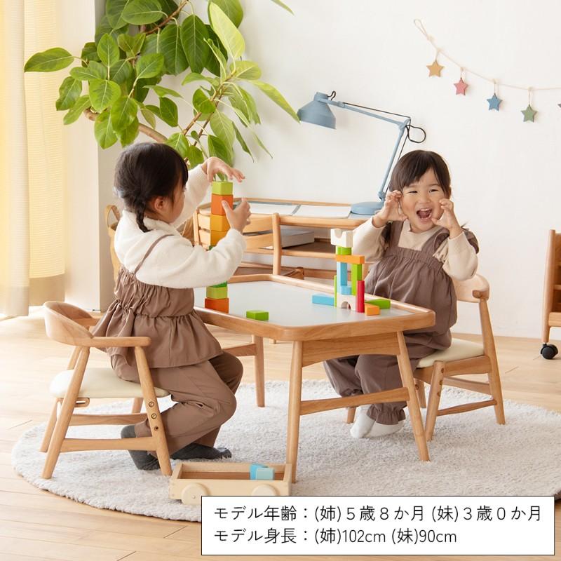 子供用椅子 肘付き 木製 背もたれ nork note キッズアームチェア ナチュラル_16