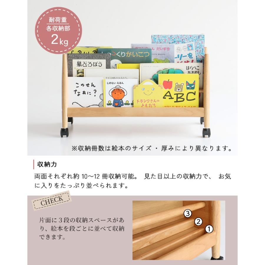 絵本棚 絵本ラック 表紙が見える マガジンラック nork note キッズロー
