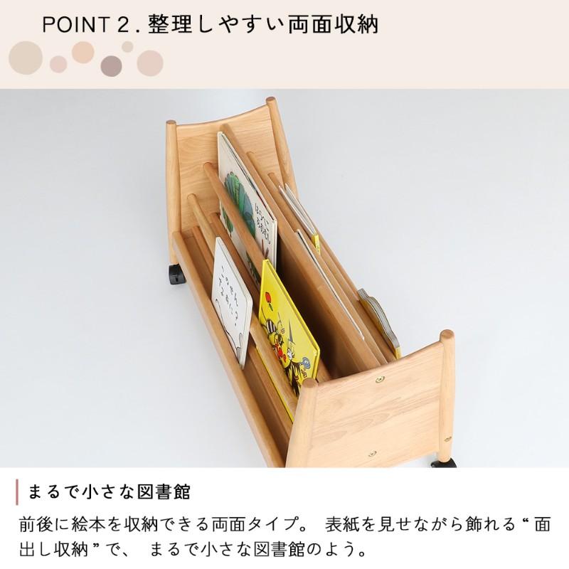 絵本棚 絵本ラック 表紙が見える マガジンラック nork note キッズロー