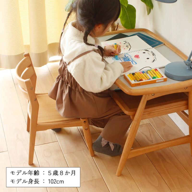 新品!!　学習机 椅子セット☆キッズ☆勉強机☆テーブル☆天然木 キッズデスクセット 子供用机 椅子付き 勉強机 幼児 nork note キッズ