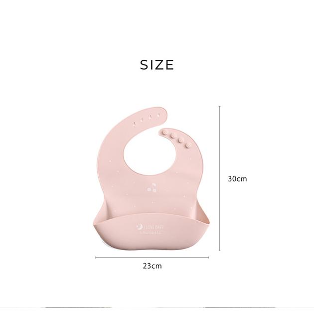お食事エプロン 赤ちゃん ベビー こども ごはん お食事　離乳食 前掛け よだれかけ 食洗器可能 I LOVE BABY アイラブベビー シリコンビブ　収納ケース付き | I LOVE BABY | 13