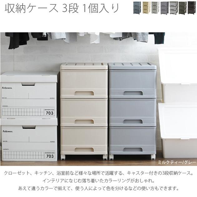 収納ケース 衣装ケース 収納ボックス タンス おしゃれ 収納ケース 3段 1個入り Mga 2418 オシャレな収納 こどもと暮らし 通販 Yahoo ショッピング