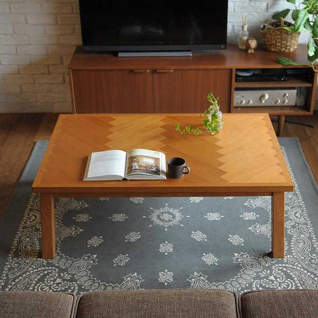 こたつ コタツ テーブル 長方形 おしゃれ こたつテーブル ヘリンボーン調 幅1cm 長方形 Mga 2599 オシャレな収納 こどもと暮らし 通販 Yahoo ショッピング