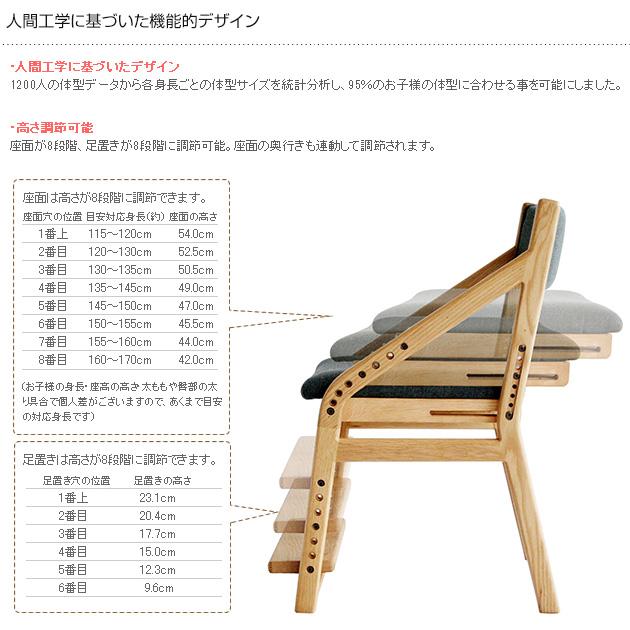 学習椅子 学習チェア ダイニング 木製 E-toko いいとこ E-Toko 子供チェアー｜tougenkyou｜04