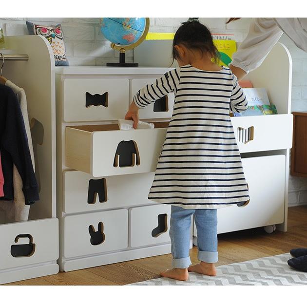 チェスト 4段 キッズ 子供 お片付けしたくなるチェスト 6杯