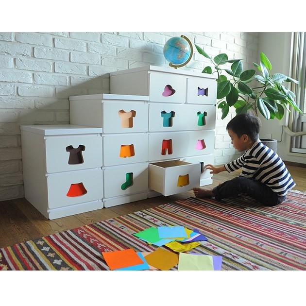 チェスト 4段 キッズ 子供 お片付けしたくなるチェスト 6杯 【ノベルティ対象外】_5