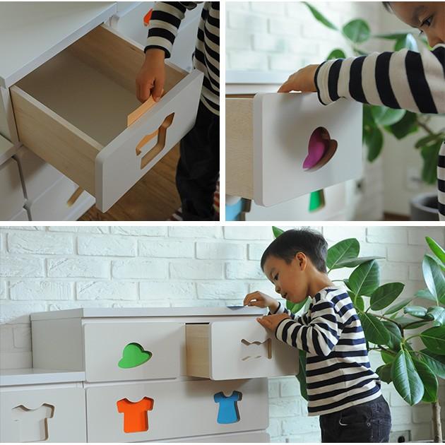 チェスト 4段 キッズ 子供 お片付けしたくなるチェスト 6杯 【ノベルティ対象外】_7