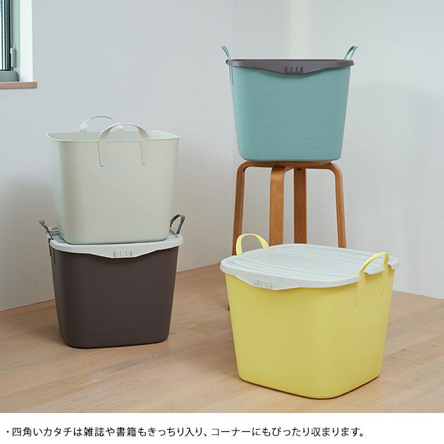 STACKSTO スタックストー　ホワイト　バケットM 専用蓋付き　3個 バケット M 収納 かご おしゃれ stacksto スタックストー baquet