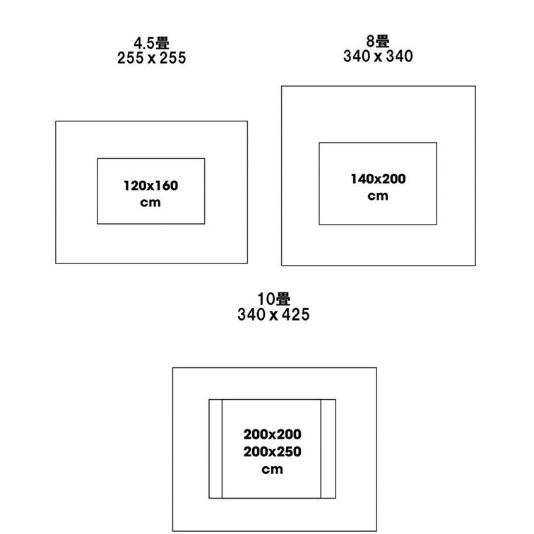 journal standard Furniture ジャーナルスタンダードファニチャー GRID RUG グリッド ラグ 140cm×200cm 【ノベルティ対象外】｜tougenkyou｜13