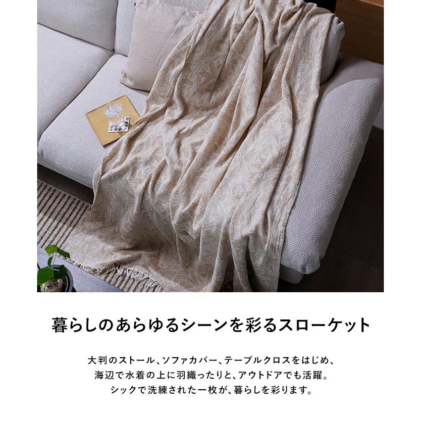 ブランケット 夏用 シングルサイズ おしゃれ 北欧 コットン KLIPPAN