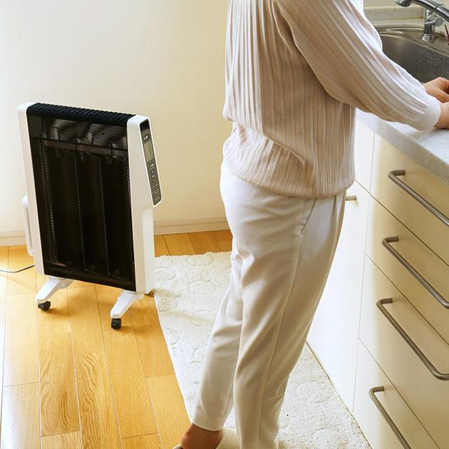 ホワイト パネルヒーター 暖房器具 電気ヒーター 遠赤外線 siroca