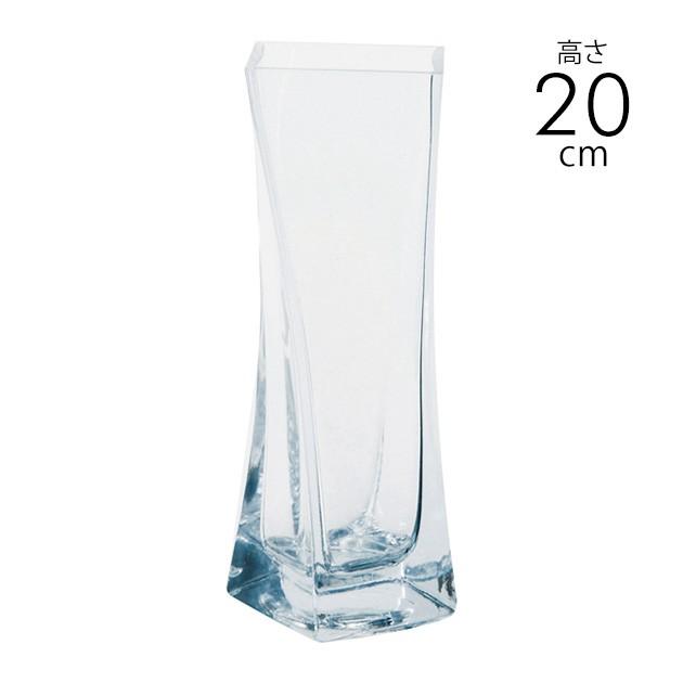 花瓶 ガラス フラワーベース ガラスベース オシャレ おしゃれ フラワーグラス ねじれ角型 高さcm Pg オシャレな収納 こどもと暮らし 通販 Yahoo ショッピング