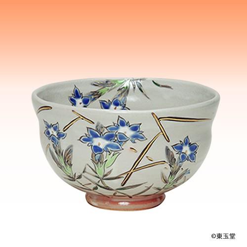 新品】茶道具 仁清写 吹寄せ絵 茶碗 田中方円 共箱 京焼 ふきよせ