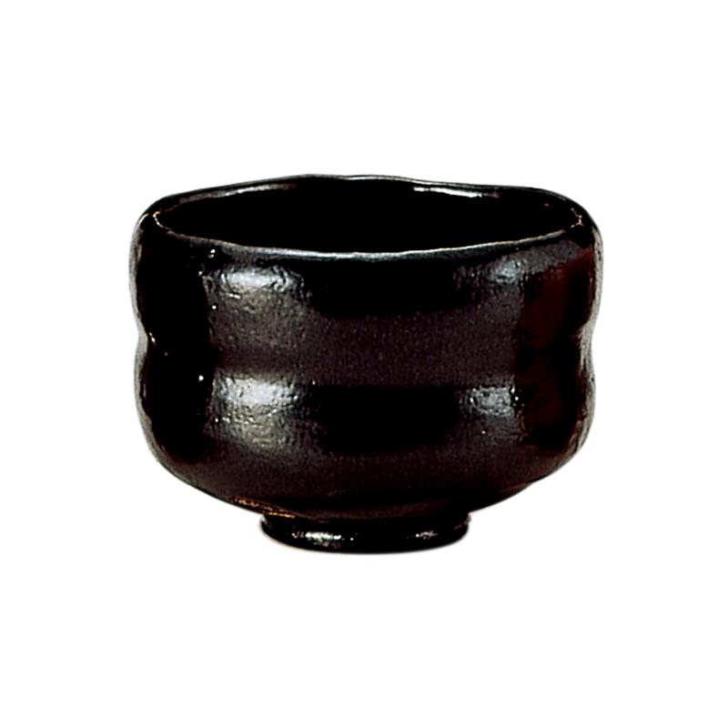 楽焼【佐々木昭楽】造 長次郎写 かせ釉 黒楽茶碗 共箱共布栞付R811172 茶碗 黒楽 鉢開 長次郎写 昭楽作（桐箱） : お茶道具東玉堂 ヤフー店