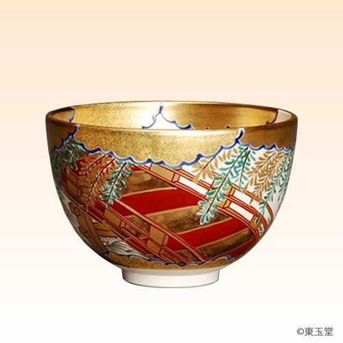 茶碗　永楽写　柳橋　加藤如水作　（桐箱）